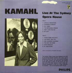 Kamahl: Live At The Sydney Opera House LP (Käyt)