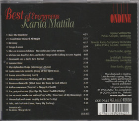 Karita Mattila: Best of Evergreens CD (Käyt)