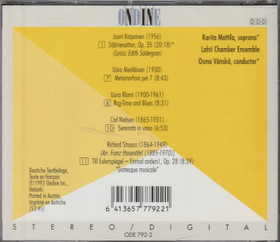 Karita Mattila / Lahti Chamber Ensemble: Kaipainen, Merilainen Etc. CD