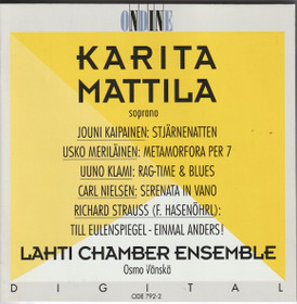 Karita Mattila / Lahti Chamber Ensemble: Kaipainen, Merilainen Etc. CD