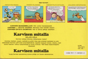 Karvisen mitalla - neljäs kirja. K2+ (Käyt)