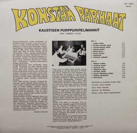 Kaustisen Purppuripelimannit: Konstan parhaat osa 1 LP (Käyt)