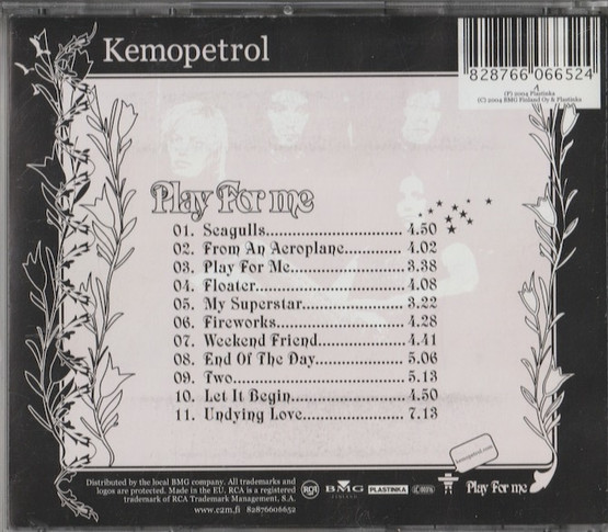 Kemopetrol: Play For Me CD (Käyt)