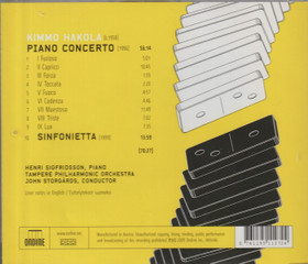 Kimmo Hakola / Sigfridsson / Storgårds: Piano Concerto /Sinfonietta CD