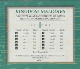 Kingdom Melodies Volume 1. CD (Käyt)