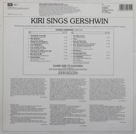 Kiri Te Kanawa / John McGlinn: Kiri Sings Gershwin LP (Käyt)