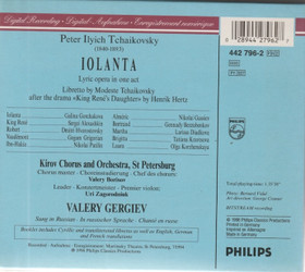Tchaikovsky /Kirov Opera & Orchestra / Valery Gergiev: Iolanta 2CD Box