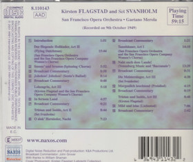 Kirsten Flagstad / Gaetano Merola: In Concert CD (Käyt)