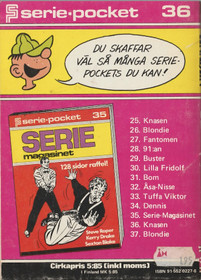 Semic serie-pocket 36 - Knasen K3+ (Käyt)