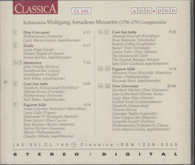 V/A: Kohtauksia Mozartin oopperoista CD (Käyt)