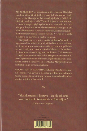 Diane Setterfield: Kolmastoista kertomus K3+ (Käyt)