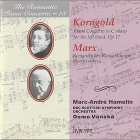 Korngold / Marx / Vänskä: Piano Concertos CD (Käyt)
