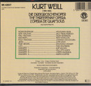 Kurt Weill: Die Dreigroschenoper / The Threepenny Opera CD (Käyt)