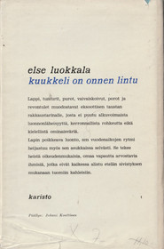 Else Luokkala: Kuukkeli on onnen lintu K3- (Käyt)