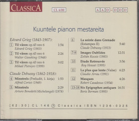 V/A: Kuuntele pianon mestareita CD (Käyt)