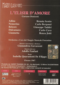 Donizetti / Scotto / Bergonzi / Gavazzeni: L'elisir d'amore DVD (Käyt)