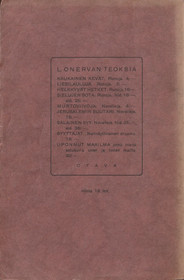 L. Onerva: Maan tomu-uurna K3 (Käyt)
