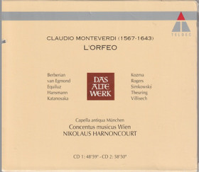 Monteverdi / Berberian / Hansmann /Harnoncourt: L'Orfeo 2CD Box (Käyt)