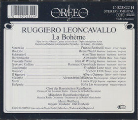 Leoncavallo / Popp / Bonisolli / Heinz Wallberg: La Bohème 2CD (Käyt)