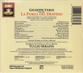 Callas / Tucker / Tagliabue / Serafin: La Forza Del Destino 3CD (Käyt)