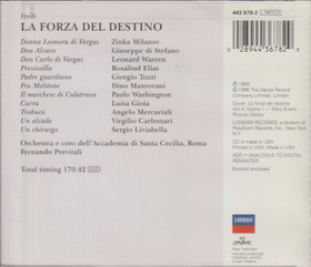 Giuseppe Verdi / Fernando Previtali: La Forza Del Destino 3CD (Käyt)