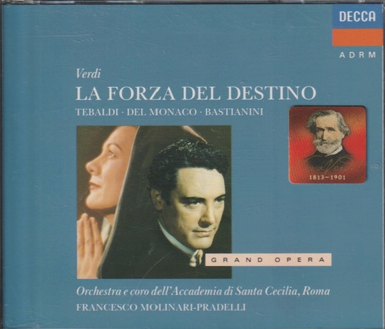 Verdi / Tebaldi / Molinari-Pradelli: La Forza Del Destino 3CD (Käyt)