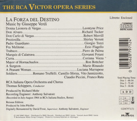 Verdi / Thomas Schippers: La Forza Del Destino 3CD (Käyt)
