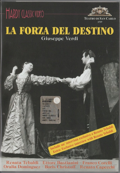 Verdi / Tebaldi /Bastianini /Pradelli: La Forza Del Destino DVD (Käyt)