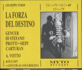 Verdi / Gencer / Di Stefano / Protti / Votto: La Forza del destino 3CD