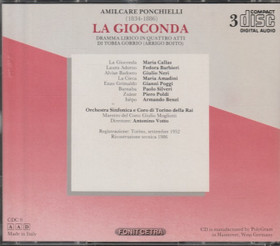Ponchielli / Callas / Barbieri / Mogliotti: La Gioconda 3CD (Käyt)