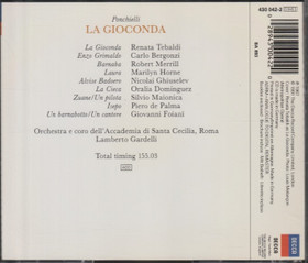 Renata Tebaldi / Ponchielli /Bergonzi / Gardelli: La Gioconda 3CD Käyt