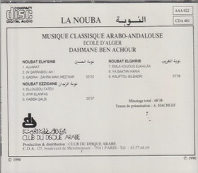 Dahmane Ben Achour: La Nouba CD (Käyt)