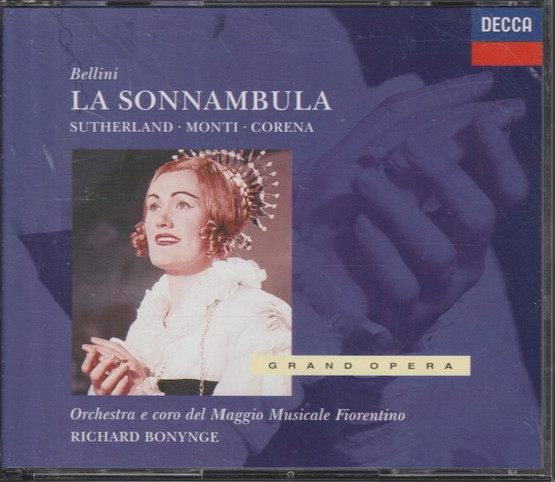 Bellini / Sutherland / Monti / Bonynge: La Sonnambula 2CD (Käyt)