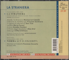 Bellini / Montserrat Caballé / Amadeo Zambón: La Straniera 2CD (Käyt)