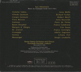 Verdi / Moffo / Tucker / Merill / Previtali: La Traviata 2CD (Käyt)