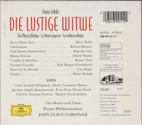 Franz Lehár / Studer / Skovhus / Gardiner: La veuve joyeuse CD (Käyt)