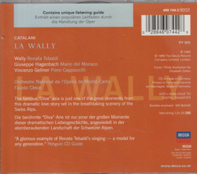 Catalani / Tebaldi / Del Monaco / Cappuccilli: La Wally 2CD (Käyt)