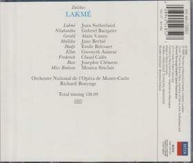 Delibes / Sutherland / Vanzo / Richard Bonynge: Lakmé 2CD (Käyt)