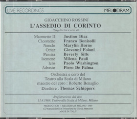 Rossini / Sills / Horne / Sanzogno: L'Assedio Di Corinto 2CD (käyt)