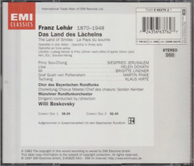 Lehár /Donath /Jerusalem / Boskovsky: Das Land Des Lächelns 2CD (Käyt)