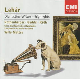 Lehár / Rothenberger /Mattes: Die Lustige Witwe - Highlights CD (Käyt)
