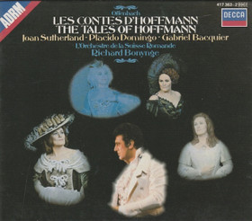 Offenbach / Domingo / Bonynge: Les Contes D'Hoffmann 2CD Box (Käyt)