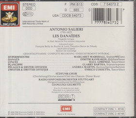 Salieri / Gianluigi Gelmetti: Les Danaïdes 2CD (Käyt)
