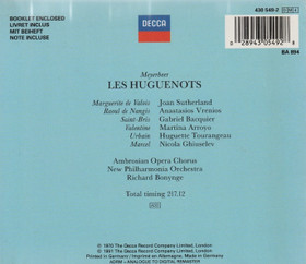 Meyerbeer / Richard Bonynge: Les Huguenots 2CD (Käyt)