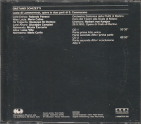 Donizetti / Callas / von Karajan: Lucia Di Lammermoor 2CD (Käyt)
