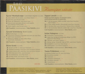 Lilli Paasikivi: Runojen siivin CD - Rondo CD 4 / 2013. CD (Käyt)