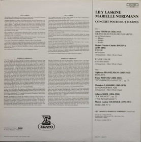 Lily Laskine / Marielle Nordmann: Concert Pour Deux Harpes LP (Käyt)