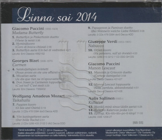 Linna soi 2014 - Rondo CD 2 / 2014. CD (Käyt)