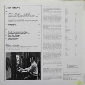 Liszt / Gábor Lehotka: Works For Organ LP (Käyt)