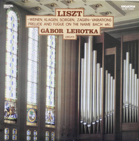 Liszt / Gábor Lehotka: Works For Organ LP (Käyt)
